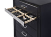 Miranda 5-drawer Bedroom Chest Black - Walo Furniture 