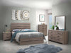 Brantford Wood Eastern King Panel Bed Barrel Oak - Walo Furniture 