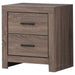 Brantford 2-drawer Nightstand Barrel Oak - Walo Furniture 