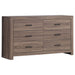 Brantford 6-drawer Dresser Barrel Oak - Walo Furniture 