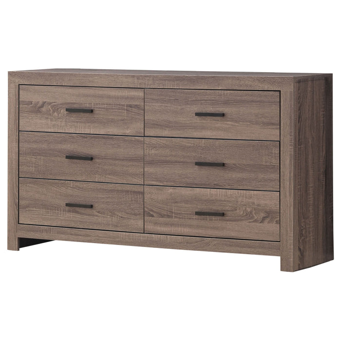 Brantford 6-drawer Dresser Barrel Oak - Walo Furniture 