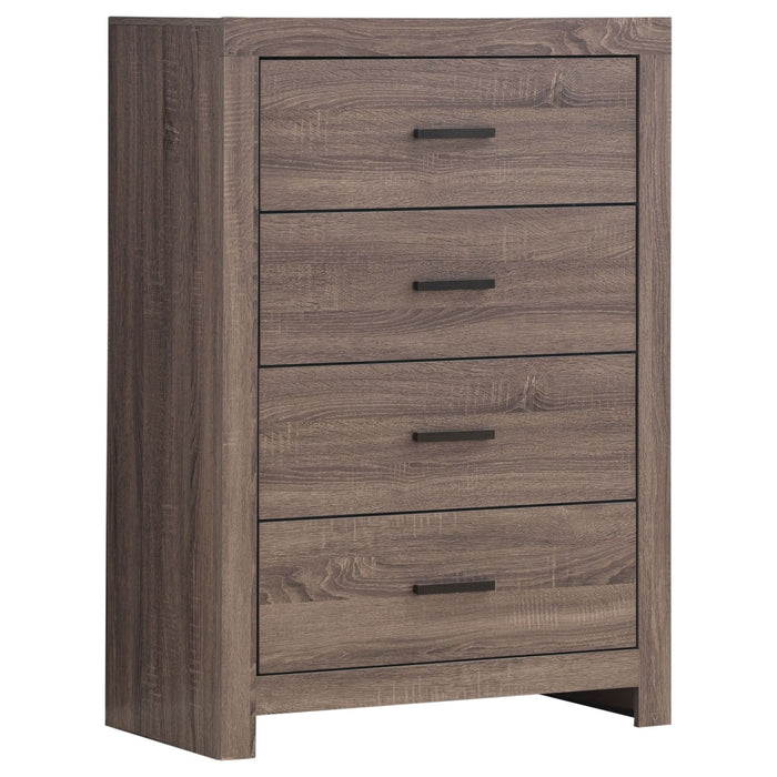 Brantford 4-drawer Bedroom Chest Barrel Oak - Walo Furniture 