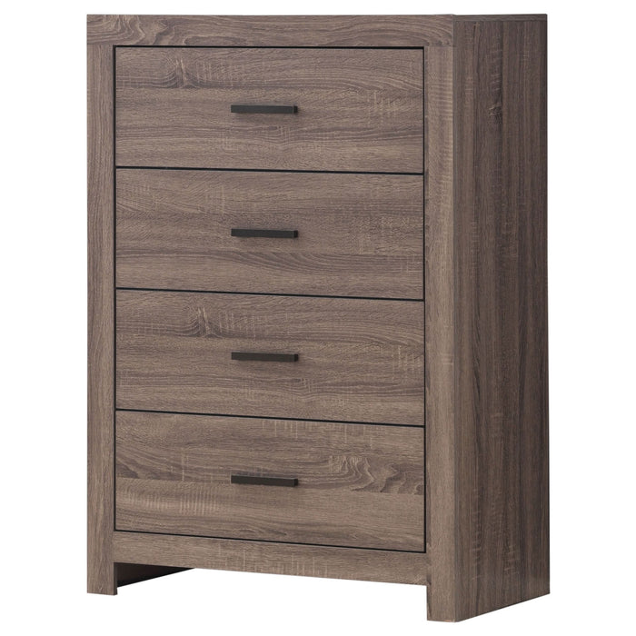 Brantford 4-drawer Bedroom Chest Barrel Oak - Walo Furniture 