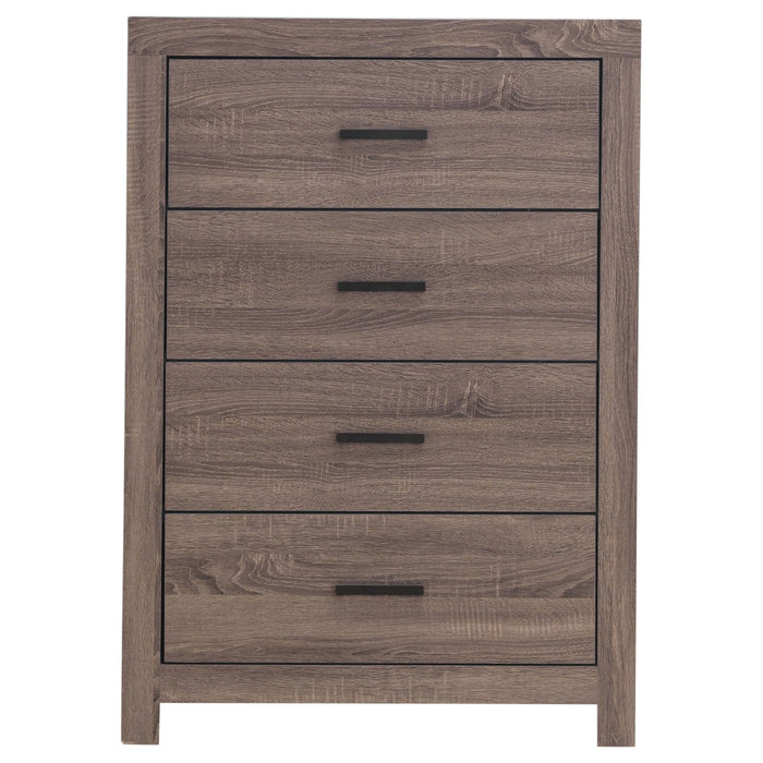 Brantford 4-drawer Bedroom Chest Barrel Oak - Walo Furniture 