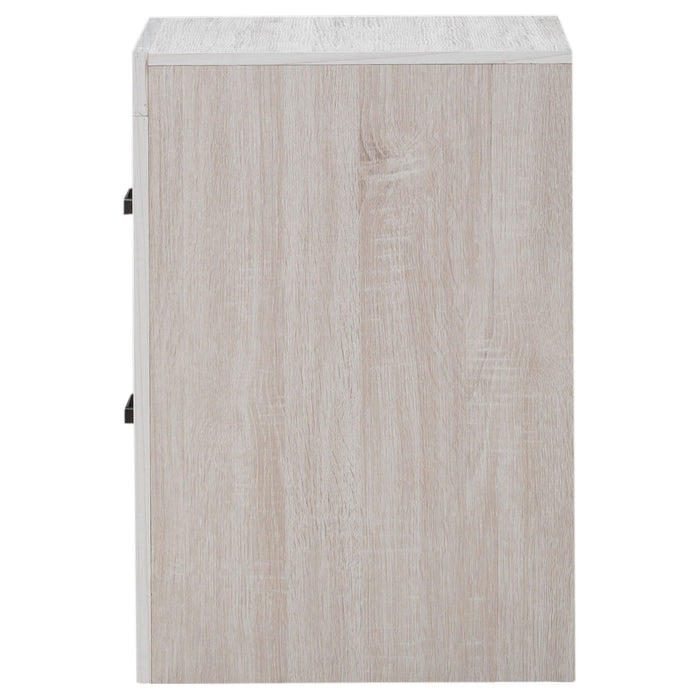 Brantford 2-drawer Nightstand Coastal White - Walo Furniture 