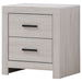 Brantford 2-drawer Nightstand Coastal White - Walo Furniture 