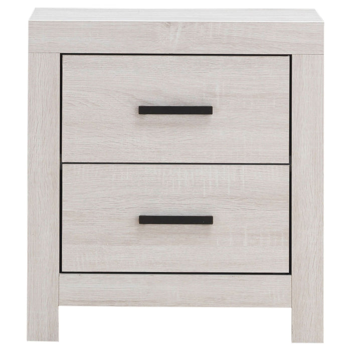 Brantford 2-drawer Nightstand Coastal White - Walo Furniture 