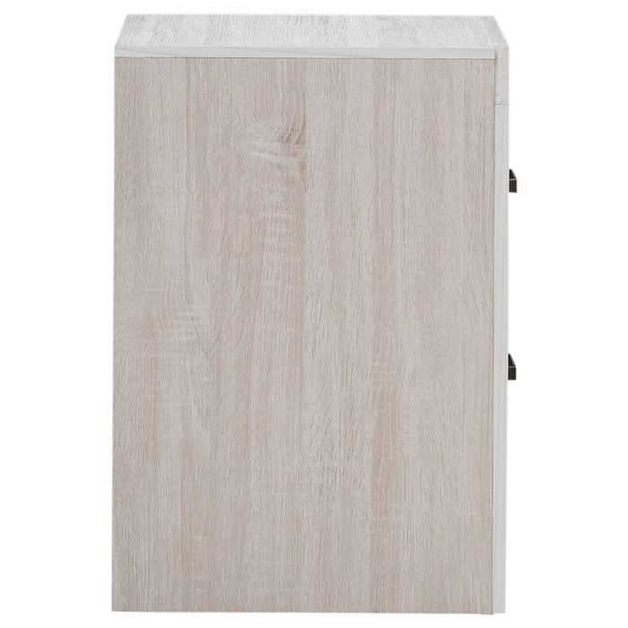 Brantford 2-drawer Nightstand Coastal White - Walo Furniture 