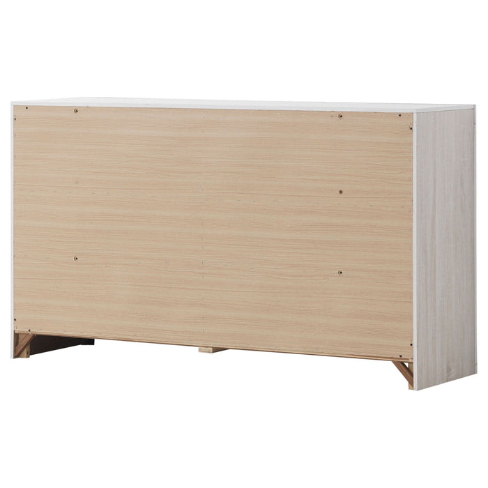 Brantford 6-drawer Dresser Coastal White - Walo Furniture 