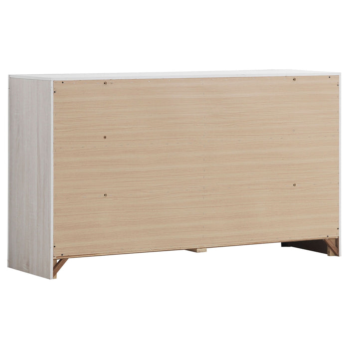 Brantford 6-drawer Dresser Coastal White - Walo Furniture 