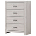 Brantford 4-drawer Bedroom Chest Coastal White - Walo Furniture 