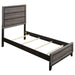 Watson Wood Twin Panel Bed Grey Oak - Walo Furniture 