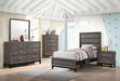 Watson Wood Twin Panel Bed Grey Oak - Walo Furniture 