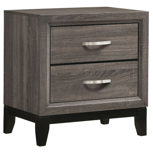 Watson 2-drawer Nightstand Grey Oak - Walo Furniture 