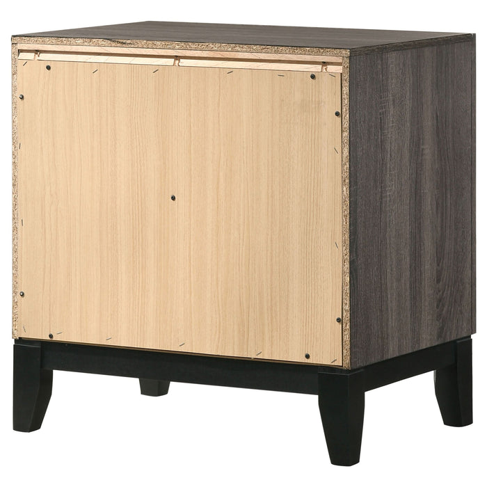 Watson 2-drawer Nightstand Grey Oak - Walo Furniture 