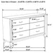 Watson 6-drawer Dresser Grey Oak - Walo Furniture 