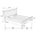 Woodmont Eastern King Storage Bed Rustic Golden Brown - Walo Furniture 