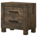 Woodmont 2-drawer Nightstand Rustic Golden Brown - Walo Furniture 