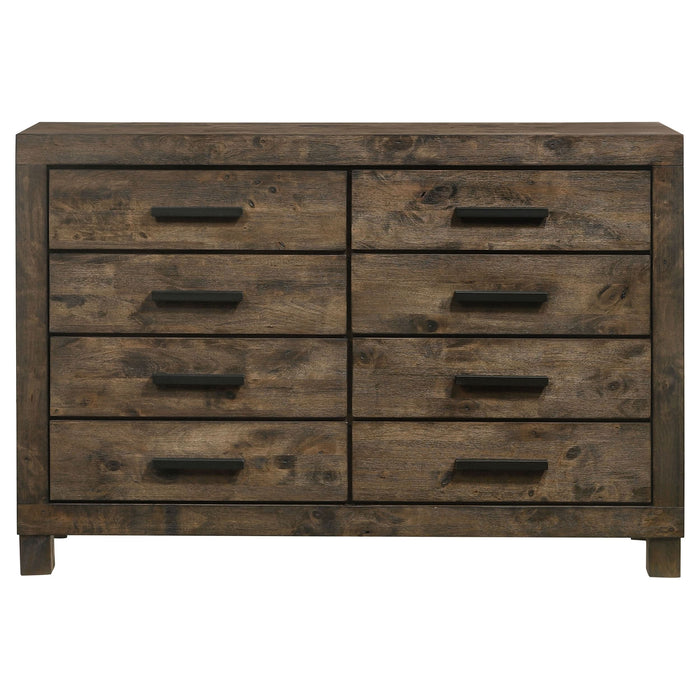 Woodmont 8-drawer Dresser Rustic Golden Brown - Walo Furniture 