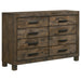 Woodmont 8-drawer Dresser Rustic Golden Brown - Walo Furniture 