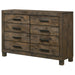 Woodmont 8-drawer Dresser Rustic Golden Brown - Walo Furniture 