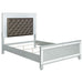 Gunnison Wood Queen LED Panel Bed Silver Metallic - Walo Furniture 