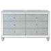 Gunnison 6-drawer Dresser Silver Metallic - Walo Furniture 