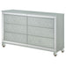 Gunnison 6-drawer Dresser Silver Metallic - Walo Furniture 