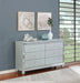 Gunnison 6-drawer Dresser Silver Metallic - Walo Furniture 