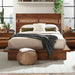 Winslow Wood Eastern King Panel Bed Smokey Walnut - Walo Furniture 