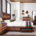 Winslow Wood Eastern King Storage Panel Bed Smokey Walnut - Walo Furniture 