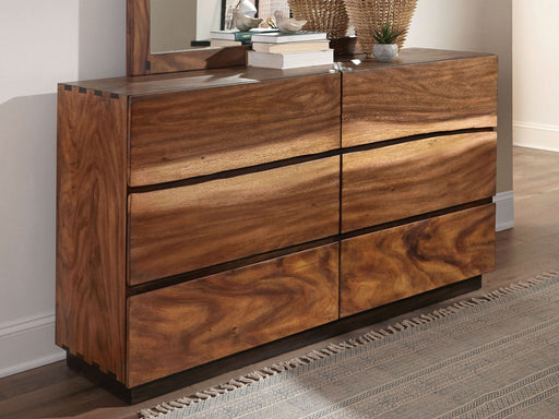 Winslow 6-drawer Dresser Smokey Walnut - Walo Furniture 