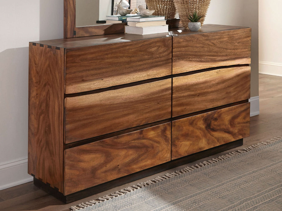 Winslow 6-drawer Dresser Smokey Walnut - Walo Furniture 