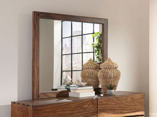 Winslow Dresser Mirror Smokey Walnut - Walo Furniture 