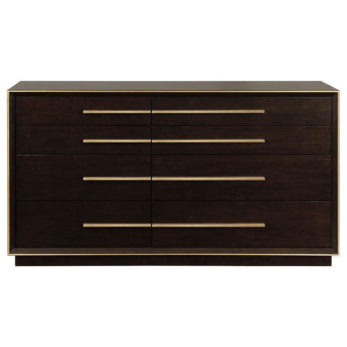 Durango 8-drawer Dresser Smoked Peppercorn - Walo Furniture 