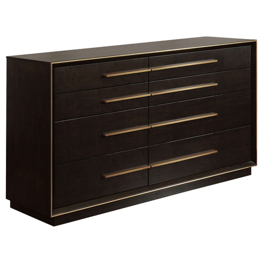 Durango 8-drawer Dresser Smoked Peppercorn - Walo Furniture 