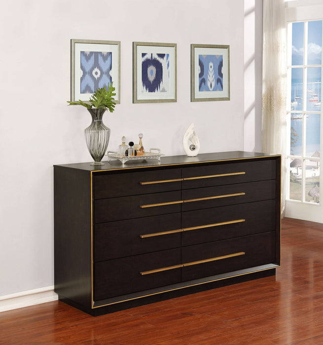 Durango 8-drawer Dresser Smoked Peppercorn - Walo Furniture 