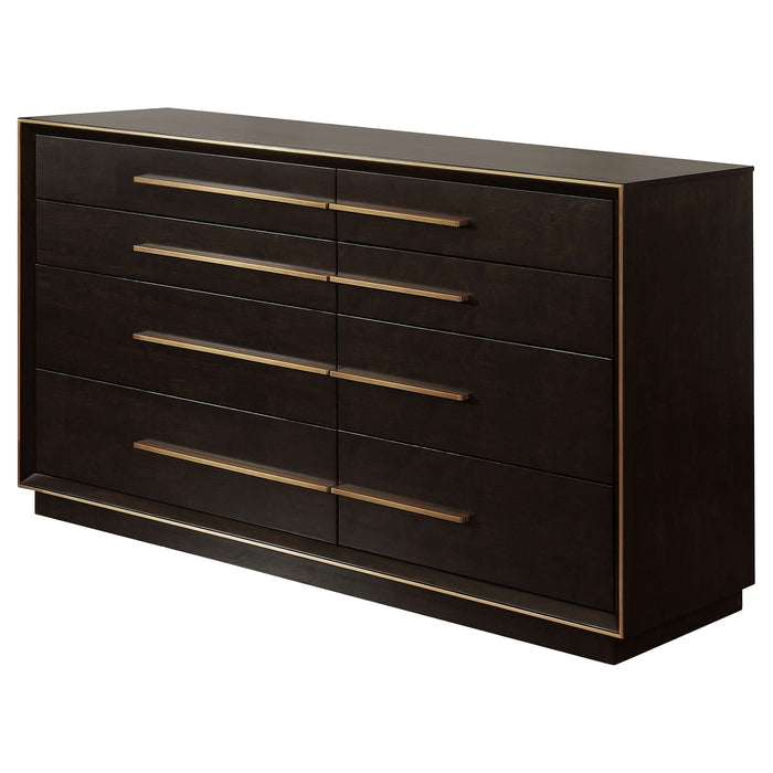 Durango 8-drawer Dresser Smoked Peppercorn - Walo Furniture 