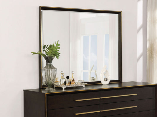 Durango Dresser Mirror Smoked Peppercorn - Walo Furniture 