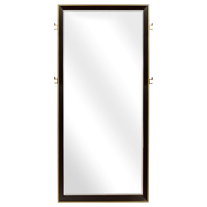 Durango 80-inch Standing Floor Mirror Smoked Peppercorn - Walo Furniture 