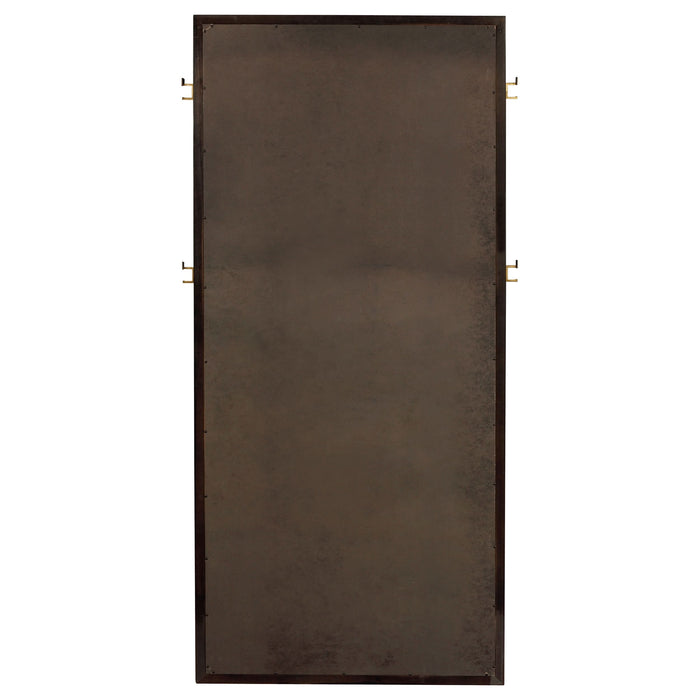 Durango 80-inch Standing Floor Mirror Smoked Peppercorn - Walo Furniture 