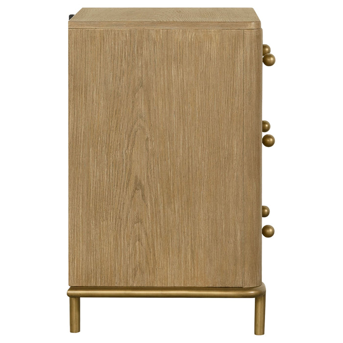 Arini 3-drawer Nightstand Sand Wash