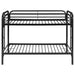 Morgan Metal Twin Over Twin Bunk Bed Black - Walo Furniture 