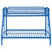 Morgan Metal Twin Over Full Bunk Bed Blue - Walo Furniture 