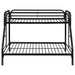 Morgan Metal Twin Over Full Bunk Bed Black - Walo Furniture 