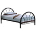 Marjorie Metal Twin Open Frame Bed Black - Walo Furniture 