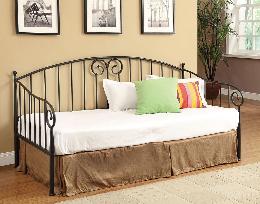 Grover Metal Twin Daybed Black - Walo Furniture 