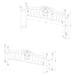 Sydney Eastern King Headboard and Footboard Brushed Gold - Walo Furniture 