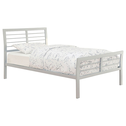 Cooper Metal Queen Open Frame Bed Silver - Walo Furniture 