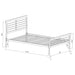 Cooper Metal Twin Open Frame Bed Silver - Walo Furniture 